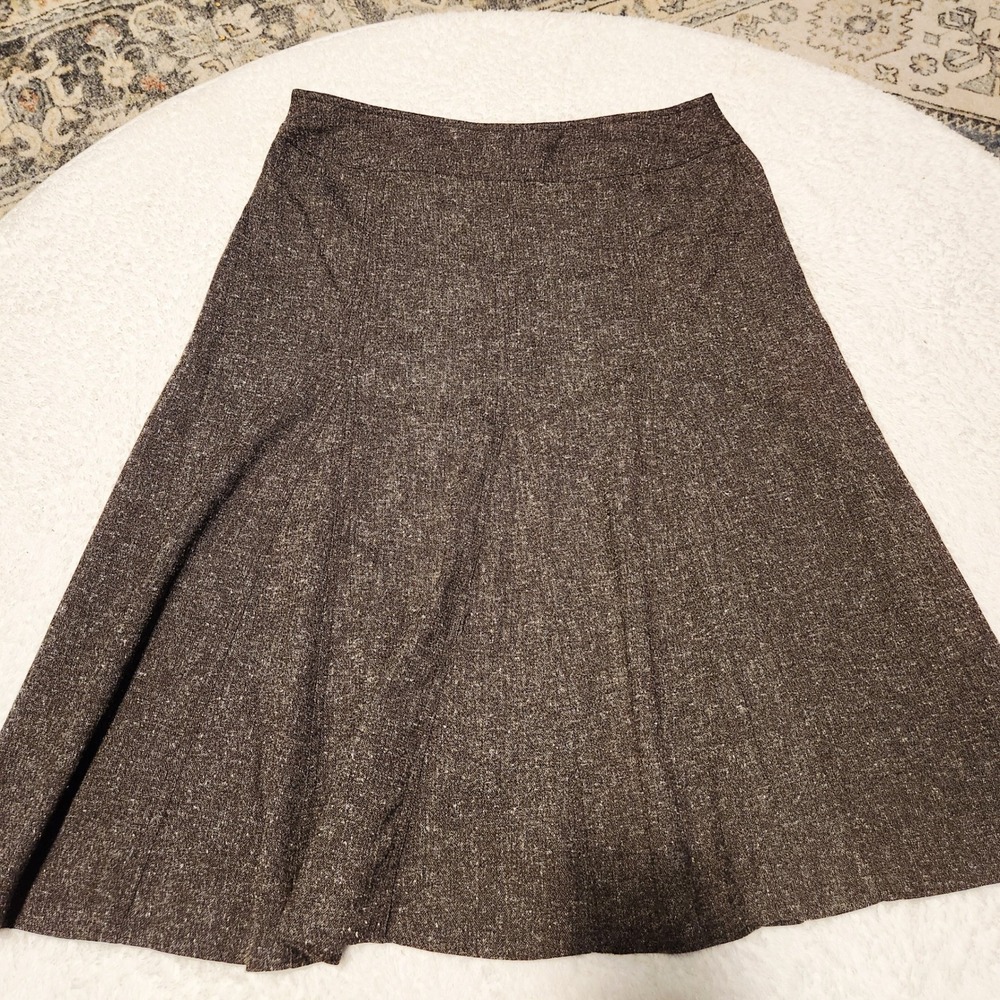 DARJONI Women's‎ Gray Brown Tweed A-Line Skirt Size 8 Knee Length - Picture 5 of 5